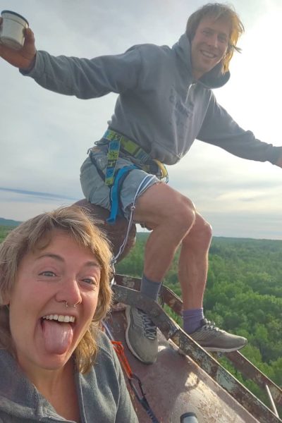 Our first time on the tippy top!