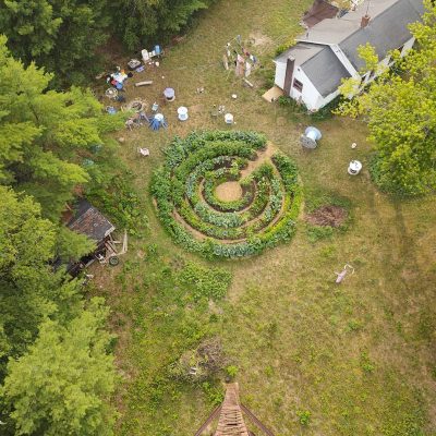 TOWER VIEW OF THE GARDEN